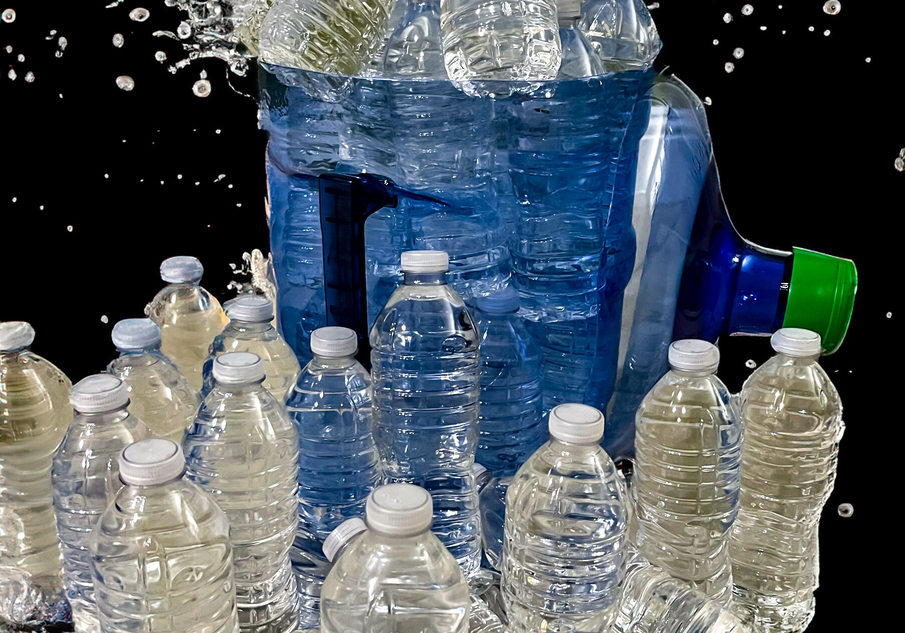 Water Bottle Splash